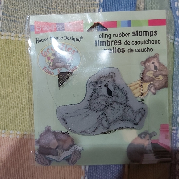 Stampendous-house mouse-cling rubber stamp